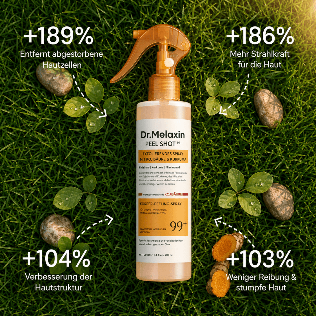 GlowPeel™ | Sanftes Körperpeeling mit Kojisäure & Kurkuma