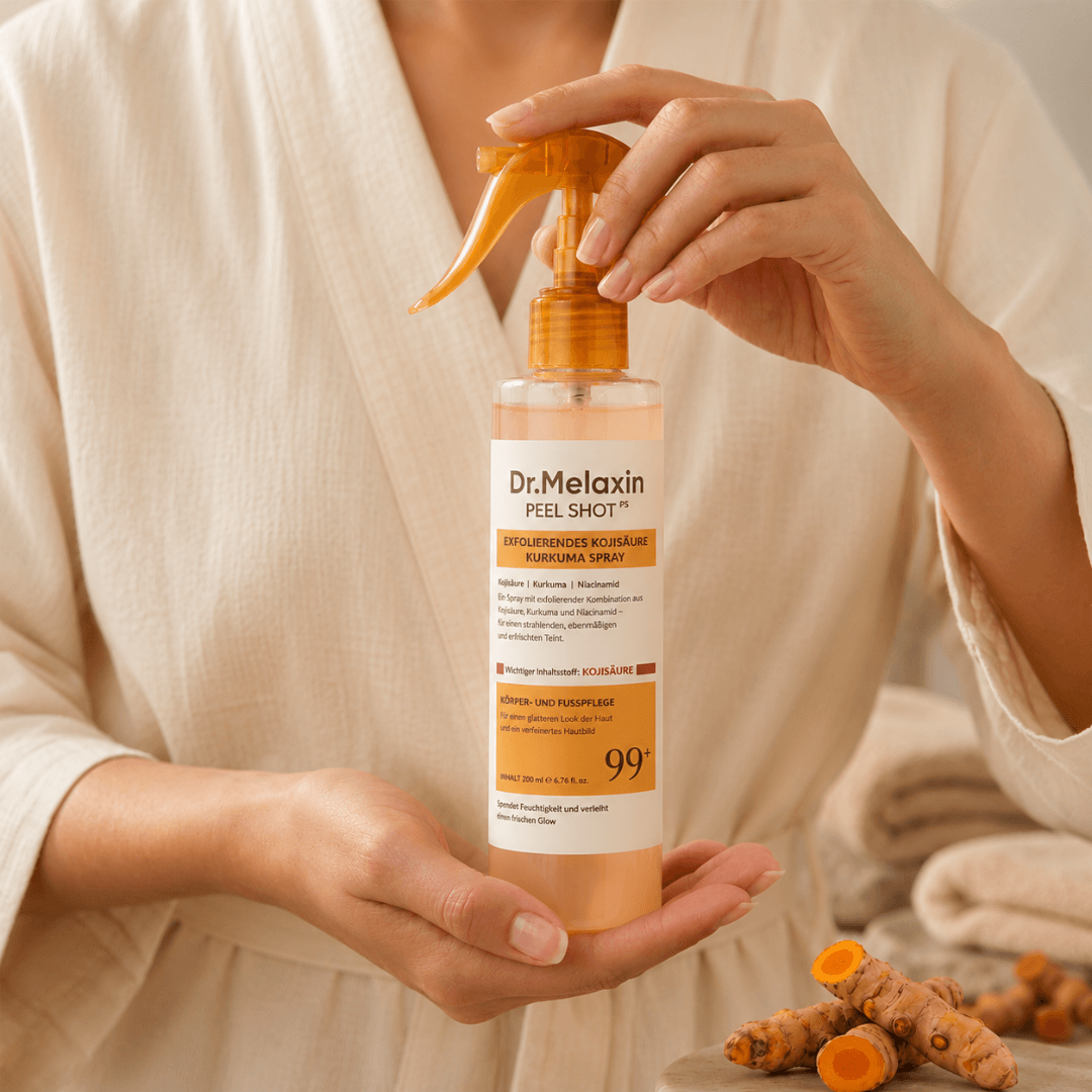 GlowPeel™ | Sanftes Körperpeeling mit Kojisäure & Kurkuma